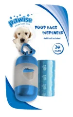 Etui na woreczki na odchody z 2 rolkami po 20 woreczków, do smyczy lub spodni – Pawise Poop Bag Dispenser - obrazek 2