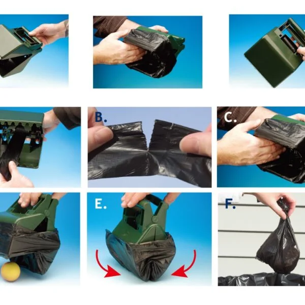Łopatka na psie odchody do trawy i na chodnik, z 12 woreczkami, 13,6 x 19 cm – Pawise Waste Scooper