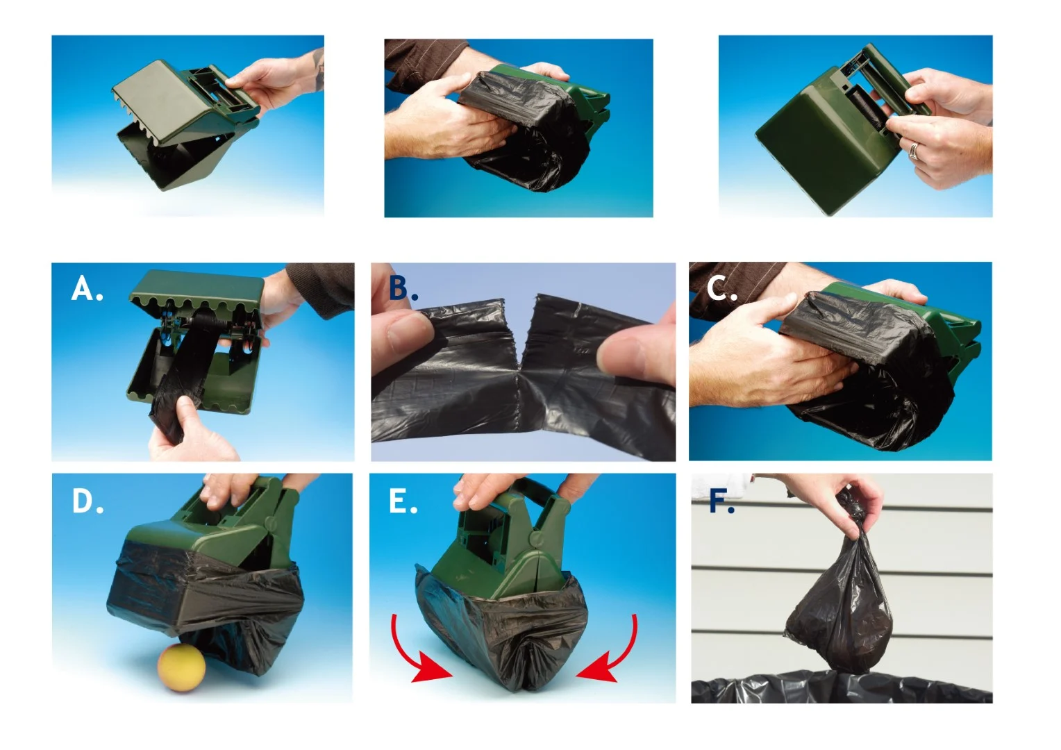 Łopatka na psie odchody do trawy i na chodnik, z 12 woreczkami, 13,6 x 19 cm – Pawise Waste Scooper - obrazek 1