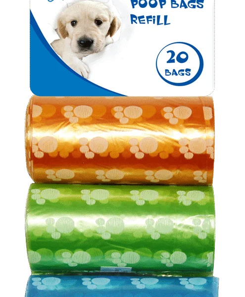 Woreczki na odchody, wkład, 3 rolki po 20 sztuk – Pawise Refill Poop Bag 3-Pack