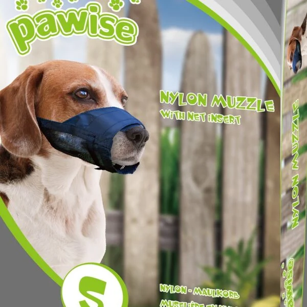Nylonowy kaganiec dla psa, regulowany, rozmiar M – Pawise Adjustable Nylon Muzzle M