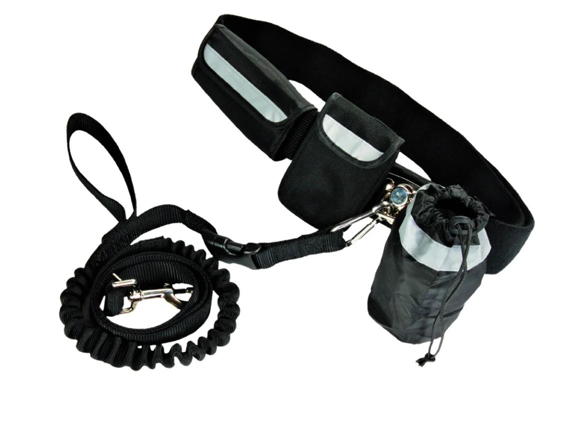 Smycz dla psa do biegania bez użycia rąk, z elastyczną końcówką – Pawise Hands Free Doggy Jogger Kit - obrazek 1