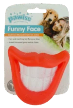 Zabawka dla psa z piszczałką do selfie – Pawise Funny Face Big Tooth