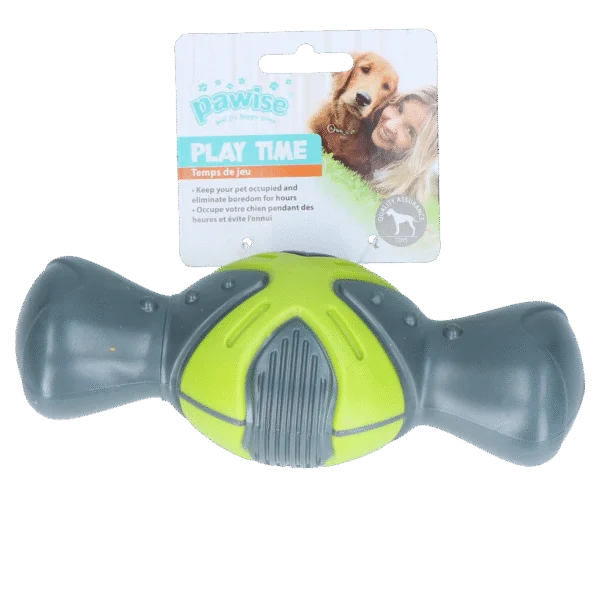Piszczałka dla psa w kształcie kości z wypustkami, 19 cm – Pawise Play Time Squeaky Bone
