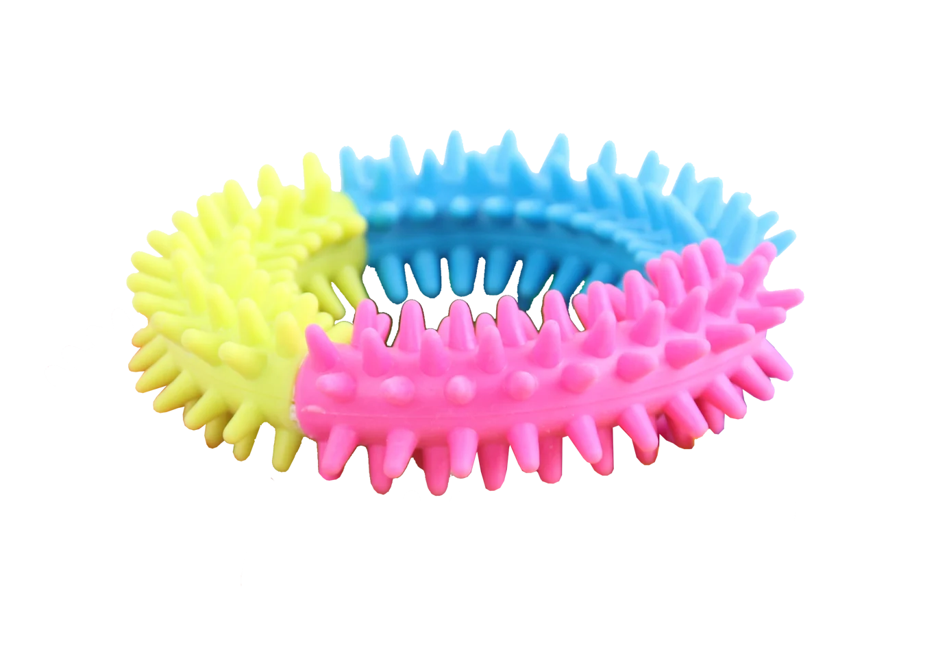 Pierścień do zabawy dla psa w kolorach tęczy – Pawise Rainbow World Ring M - obrazek 1