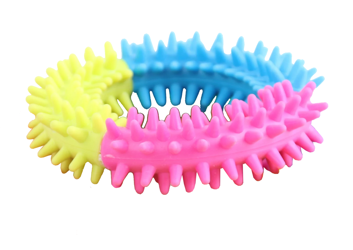 Tęczowa obręcz do zabawy dla psa – Pawise Rainbow World Ring L - obrazek 1