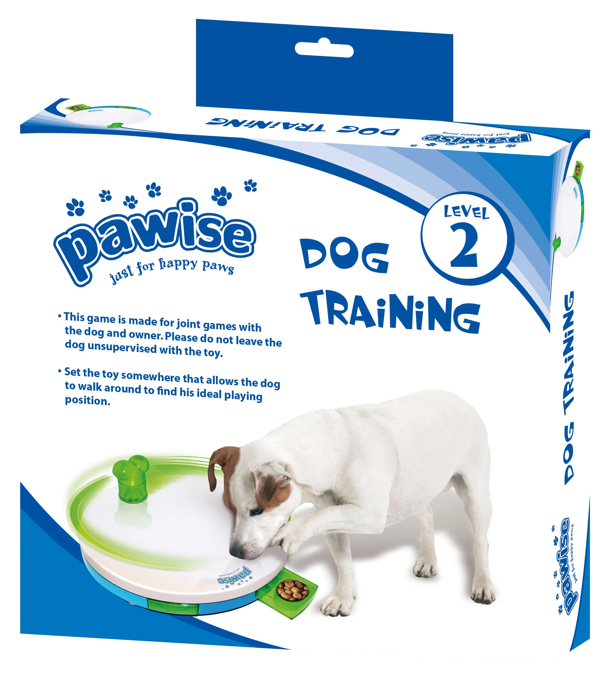 Puzzle dla psa z szufladkami, 27,5 x 4 cm – Pawise Level 2 Spinning Feeder - obrazek 1