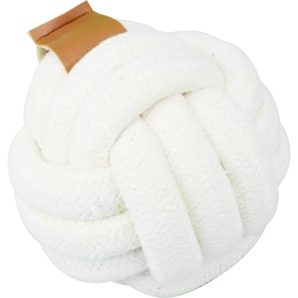 Piłka dla psa z bawełnianego sznurka, Ø 9 cm – Pawise Premium cotton toy Ball - obrazek 1