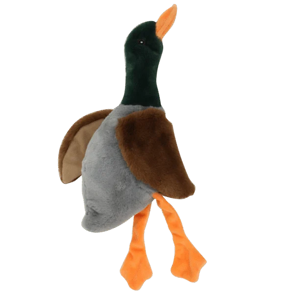 Pluszowa kaczka dla psa bez wypełnienia z piszczałką, 37 cm – Pawise Stuffless Duck With Big Squeaker