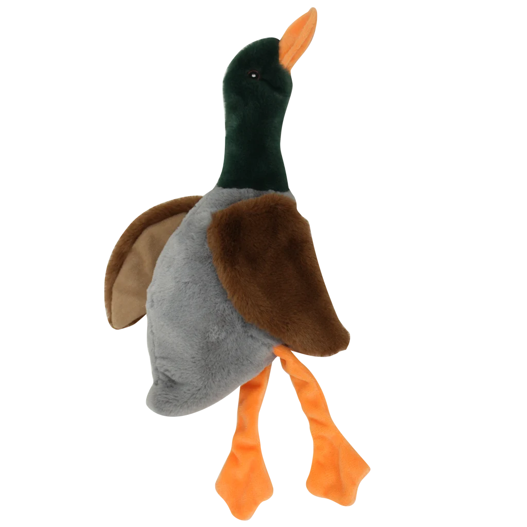 Pluszowa kaczka dla psa bez wypełnienia z piszczałką, 37 cm – Pawise Stuffless Duck With Big Squeaker - obrazek 1