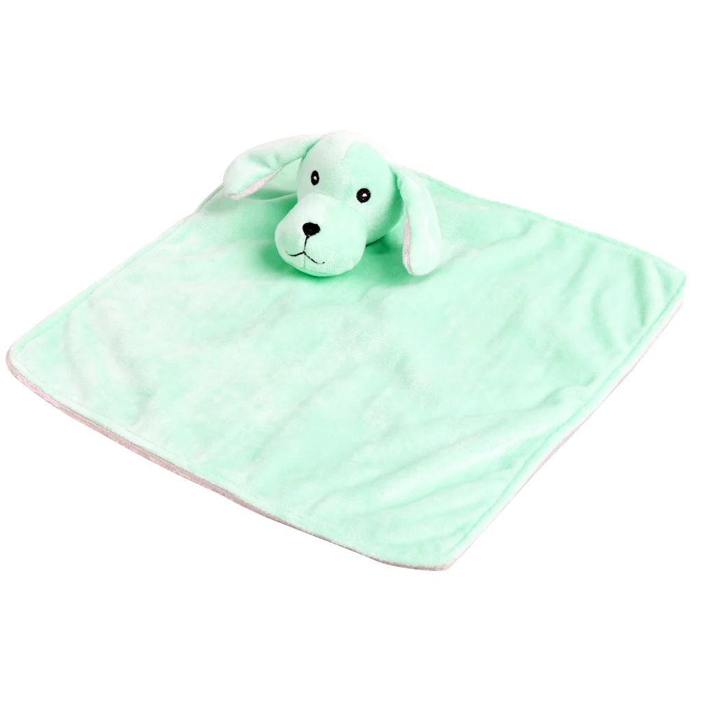 Kocyk dla szczeniaka z pluszakiem i piszczałką, kolory wysyłane losowo – Pawise Puppy Life Blanket Toy - obrazek 1