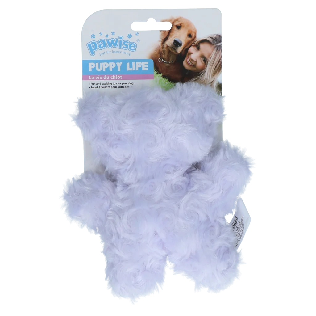 Pluszowy miś dla szczeniąt z piszczałką – Pawise Puppy Life My Bear - obrazek 3
