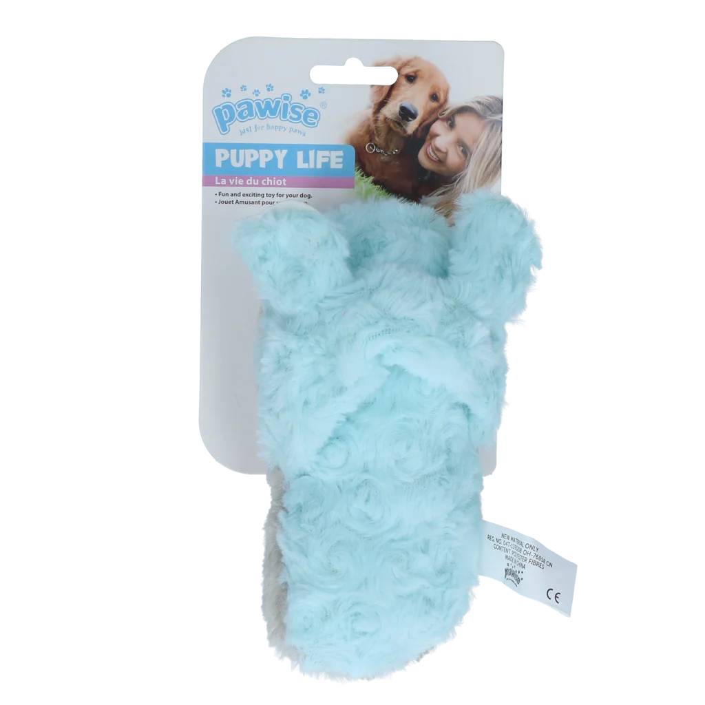PAWI15288.png Pluszowa zabawka dla psa w kształcie kapcia dla szczeniąt z piszczałką – Pawise Puppy Life My Slipper - obrazek 1