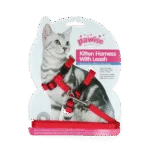Szelki dla kota ze smyczą S, kolor czerwony lub niebieski – Pawise Kitten Harness With Leash - obrazek 2