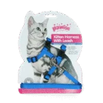 Szelki dla kota ze smyczą S, kolor czerwony lub niebieski – Pawise Kitten Harness With Leash - obrazek 3