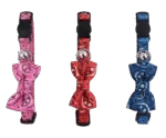 Obroża dla kota z kokardką, czerwona – Pawise Cat Collar With Bowknot - obrazek 2