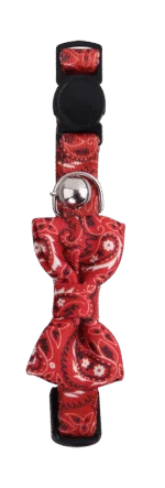 Obroża dla kota z kokardką, czerwona – Pawise Cat Collar With Bowknot