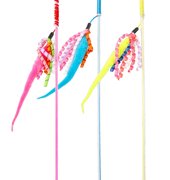 Wędka dla kota z miękkim wężem, patyk 45,5 cm – Pawise Cat Teaser Snake