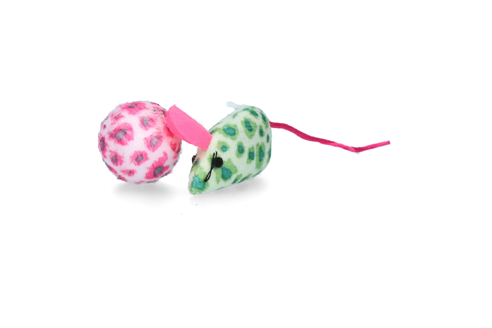 Zestaw zabawek dla kota: myszka i piłeczka z kocimiętką, 2 sztuki – Pawise Cat Toy - Mice & Ball - obrazek 5