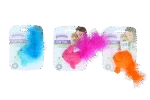 Myszka dla kota z kocimiętką i piórkami, 14 cm – Pawise Cat Toy Wool Mouse