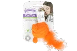 Myszka dla kota z kocimiętką i piórkami, 14 cm – Pawise Cat Toy Wool Mouse - obrazek 2
