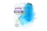 Myszka dla kota z kocimiętką i piórkami, 14 cm – Pawise Cat Toy Wool Mouse - obrazek 4