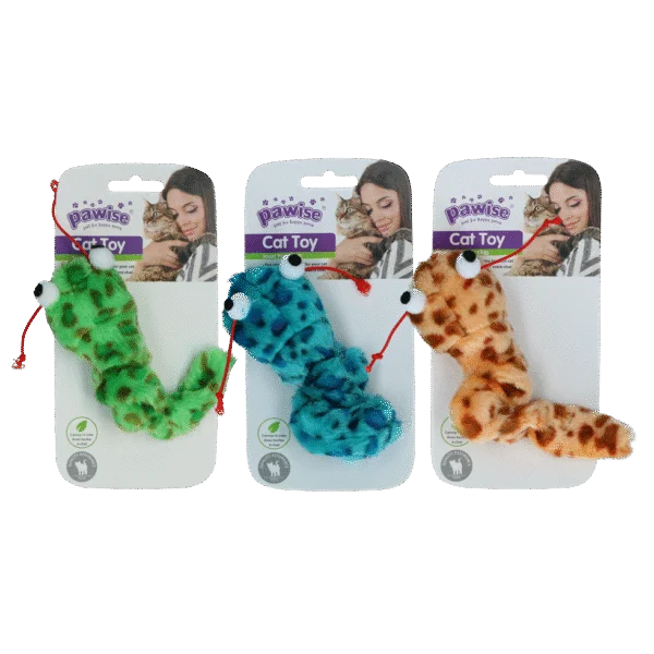 Interaktywna zabawka dla kota z wysuwanym, wibrującym ogonem i kocimiętką, 16 cm – Pawise Interactive Cat Toy