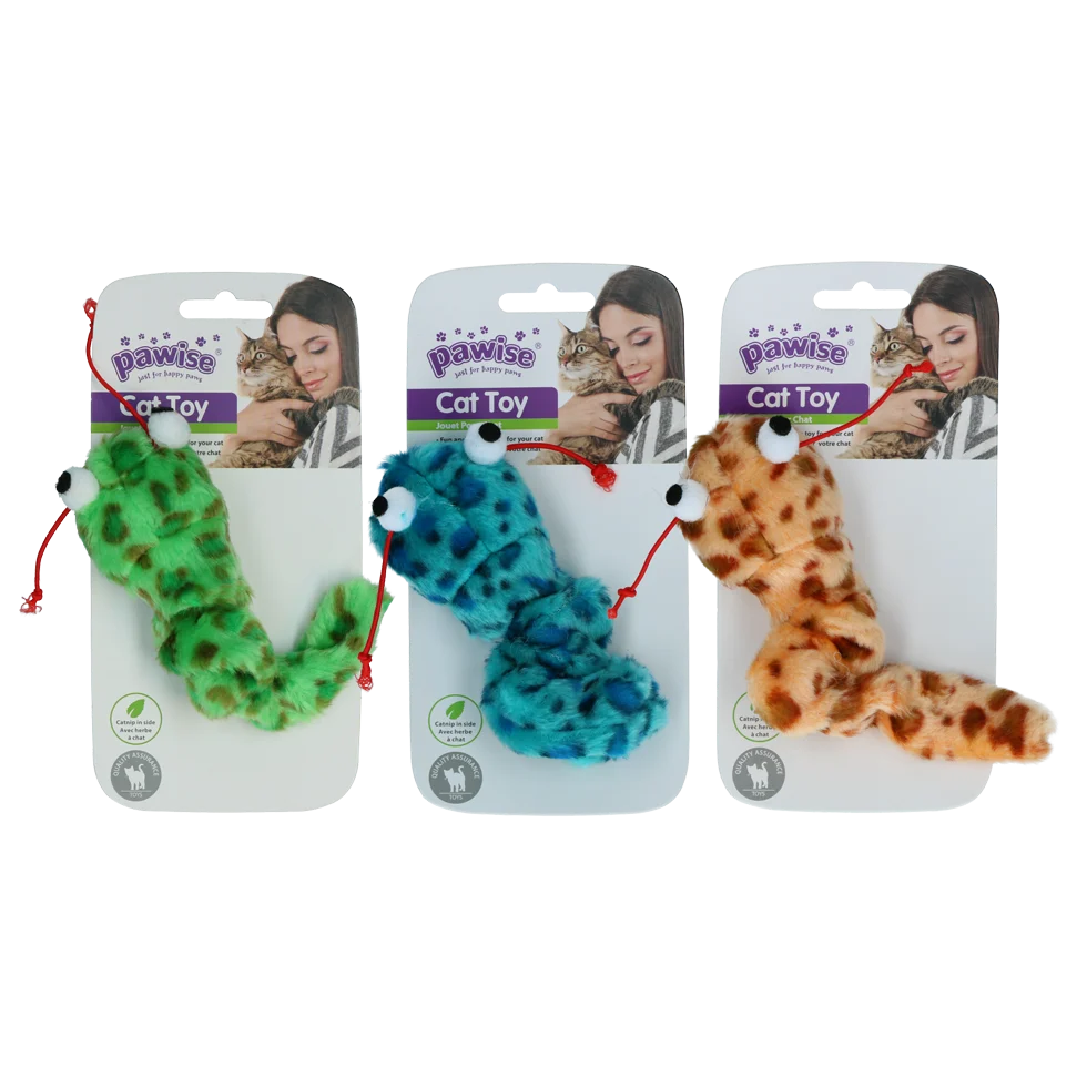Interaktywna zabawka dla kota z wysuwanym, wibrującym ogonem i kocimiętką, 16 cm – Pawise Interactive Cat Toy - obrazek 1