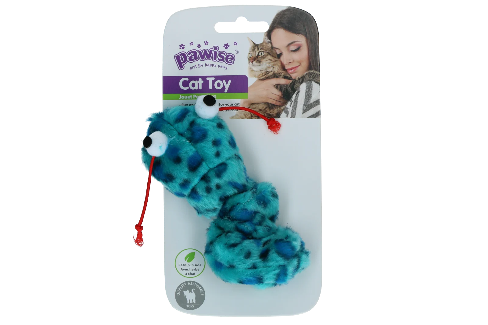 Interaktywna zabawka dla kota z wysuwanym, wibrującym ogonem i kocimiętką, 16 cm – Pawise Interactive Cat Toy - obrazek 3