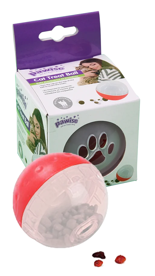 Kula na przysmaki dla kota, ø 8 cm – Pawise Cat Treat Ball - obrazek 2