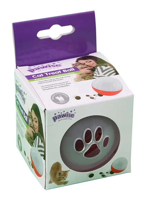 Kula na przysmaki dla kota, ø 8 cm – Pawise Cat Treat Ball - obrazek 1