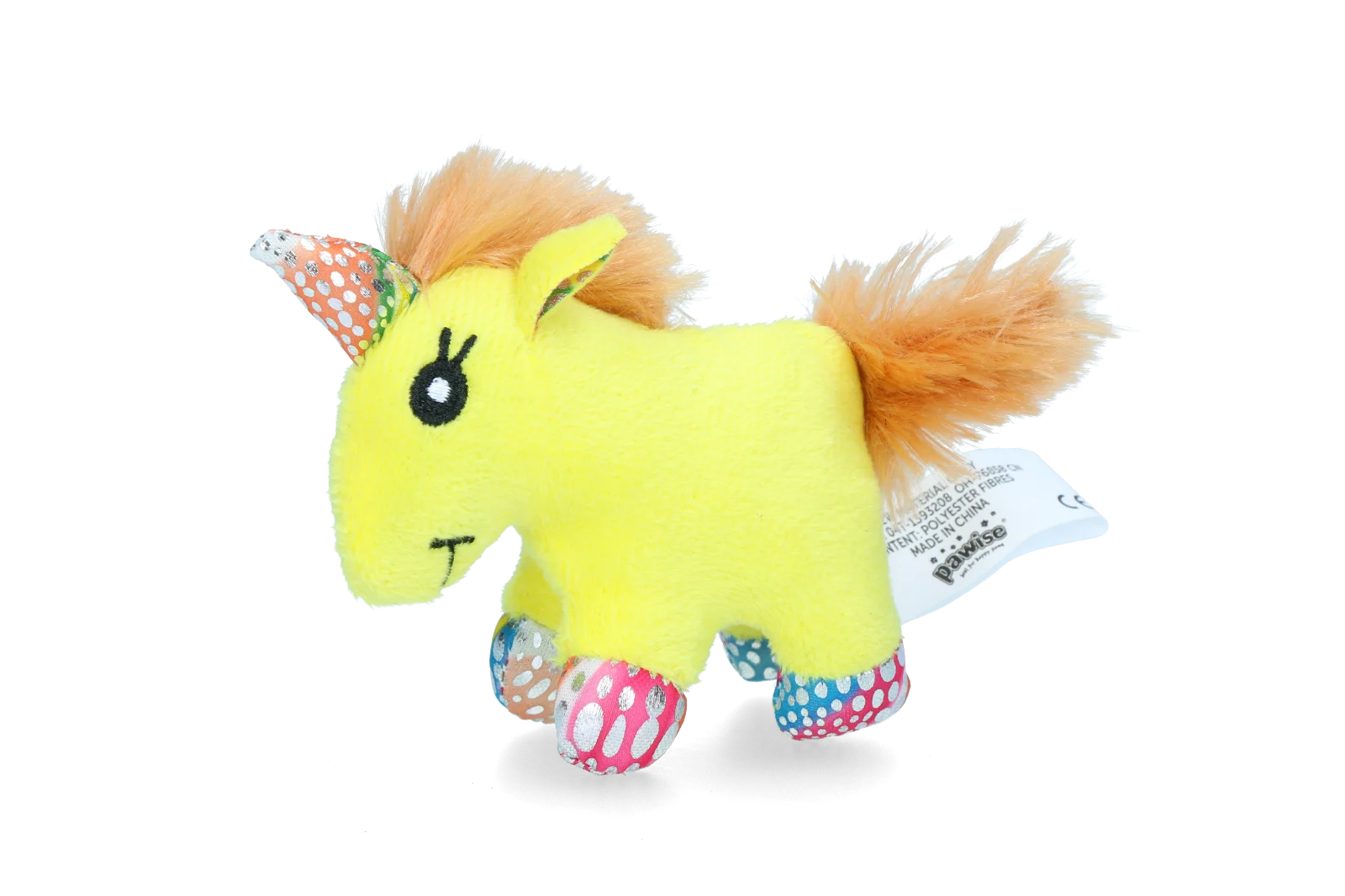 Przytulanka dla kota z kocimiętką i piórkami, 12 x 8 cm – Pawise meow meow life Unicorn - obrazek 5