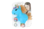 Przytulanka dla kota z kocimiętką i piórkami, 12 x 8 cm – Pawise meow meow life Unicorn - obrazek 3