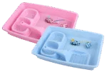 Zestaw startowy dla kociaka z kuwetą i miską na karmę, niebieski – Pawise Kitten Starter Set - obrazek 2