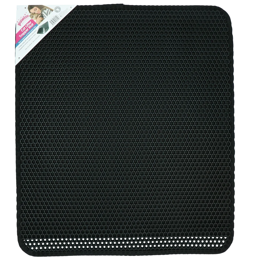 Mata pod kuwetę z warstwą wyłapującą żwirek 52 x 60 cm – Pawise Cat Litter Trapper Mat - obrazek 1