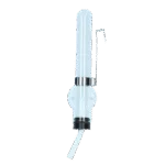 Szklana butelka do picia dla chomików z uchwytem i przyssawką, 50 ml – Pawise Hamster Glass Water Bottle - obrazek 2
