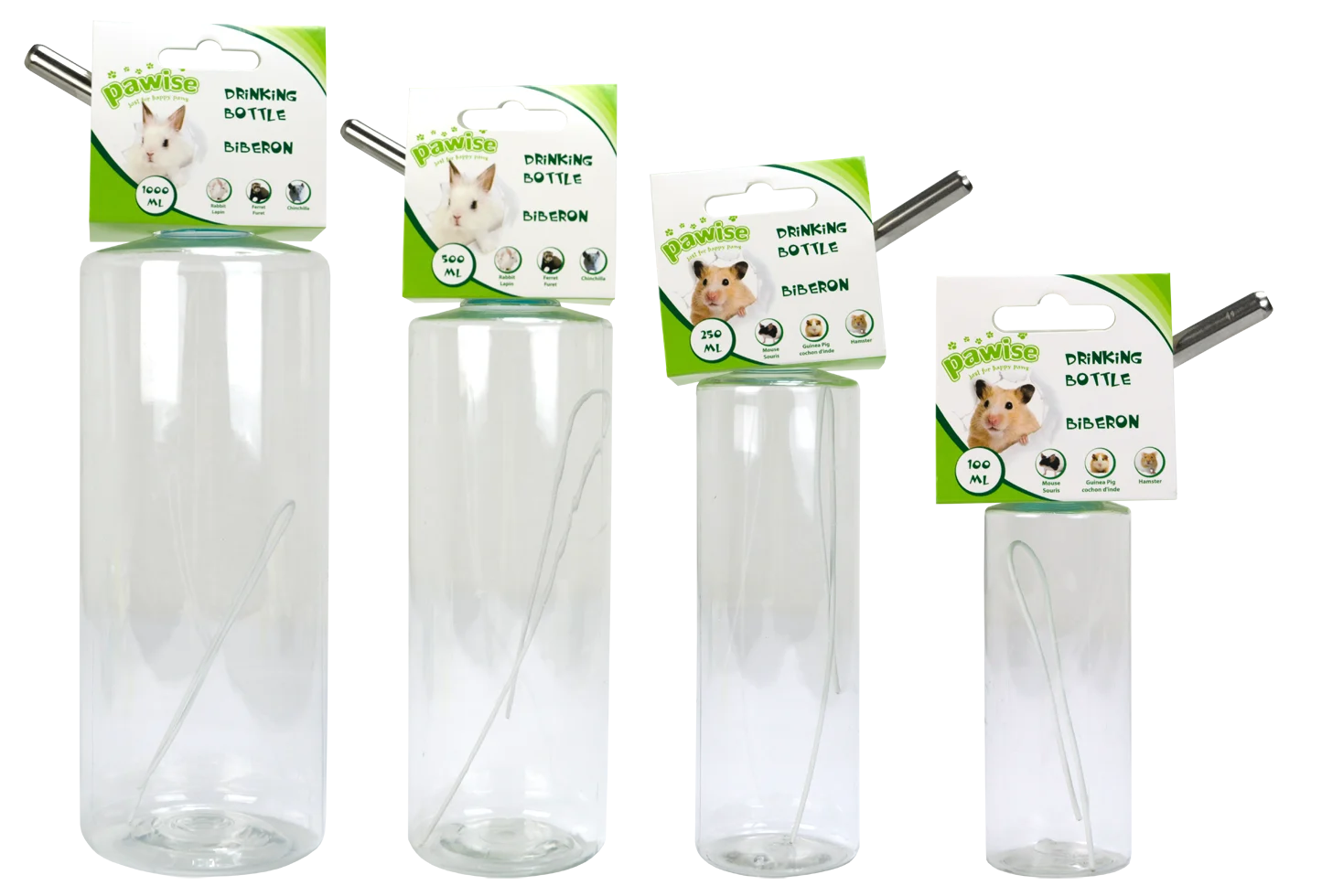 Poidło dla królików, 500 ml – Pawise Drink Bottle L - obrazek 3