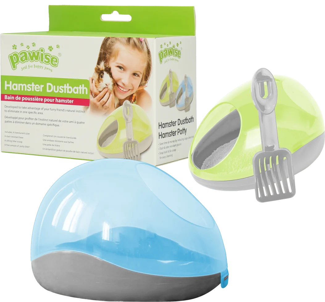Toaleta dla chomika ze ściółką i łopatką – Pawise Hamster Dustbath / Potty - obrazek 1