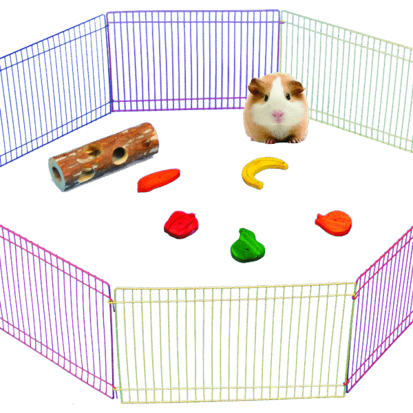 Wybieg dla gryzoni z 8 składanymi elementami, Ø 91 cm – Pawise Small Animal Play Pen