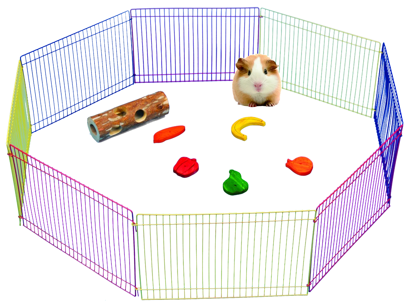 Wybieg dla gryzoni z 8 składanymi elementami, Ø 91 cm – Pawise Small Animal Play Pen - obrazek 1