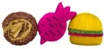 Drewniane i luffowe klocki do gryzienia dla królików i gryzoni – Pawise Wooden Loofah Pretty Toys No2 - obrazek 2