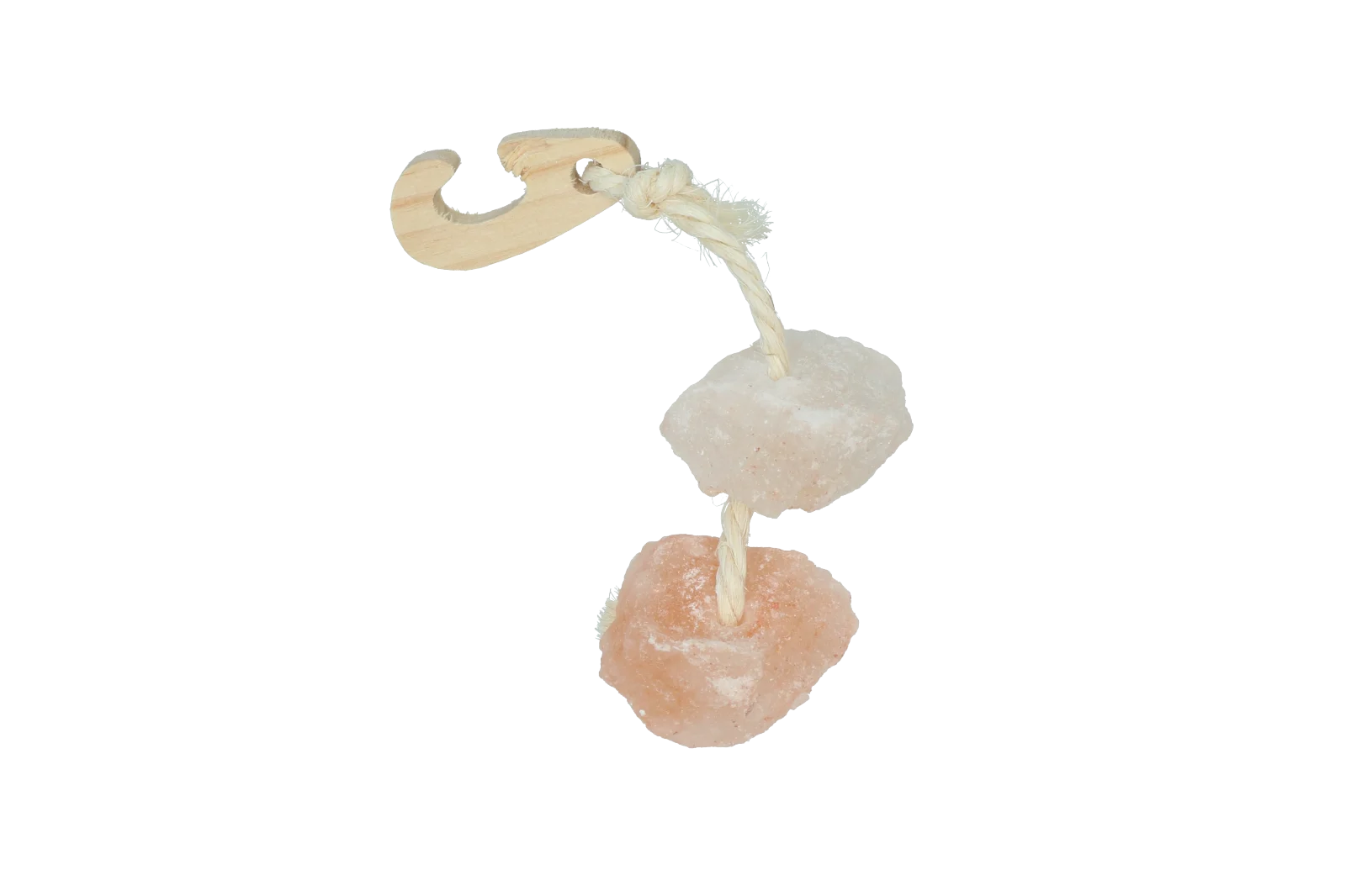 Lizawka solna z soli himalajskiej ze sznurkiem – Pawise Himalayan Salt On A Rope - obrazek 1