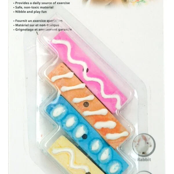 Przysmaki dla gryzoni dla królików i świnek morskich, 6 cm – Pawise Play & Chew Mineral Candy
