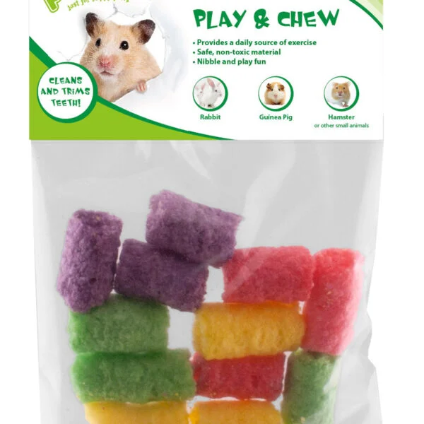 Gryzak dla królików i świnek morskich, 4 x 2,5 cm – Pawise Play & Chew Pops S