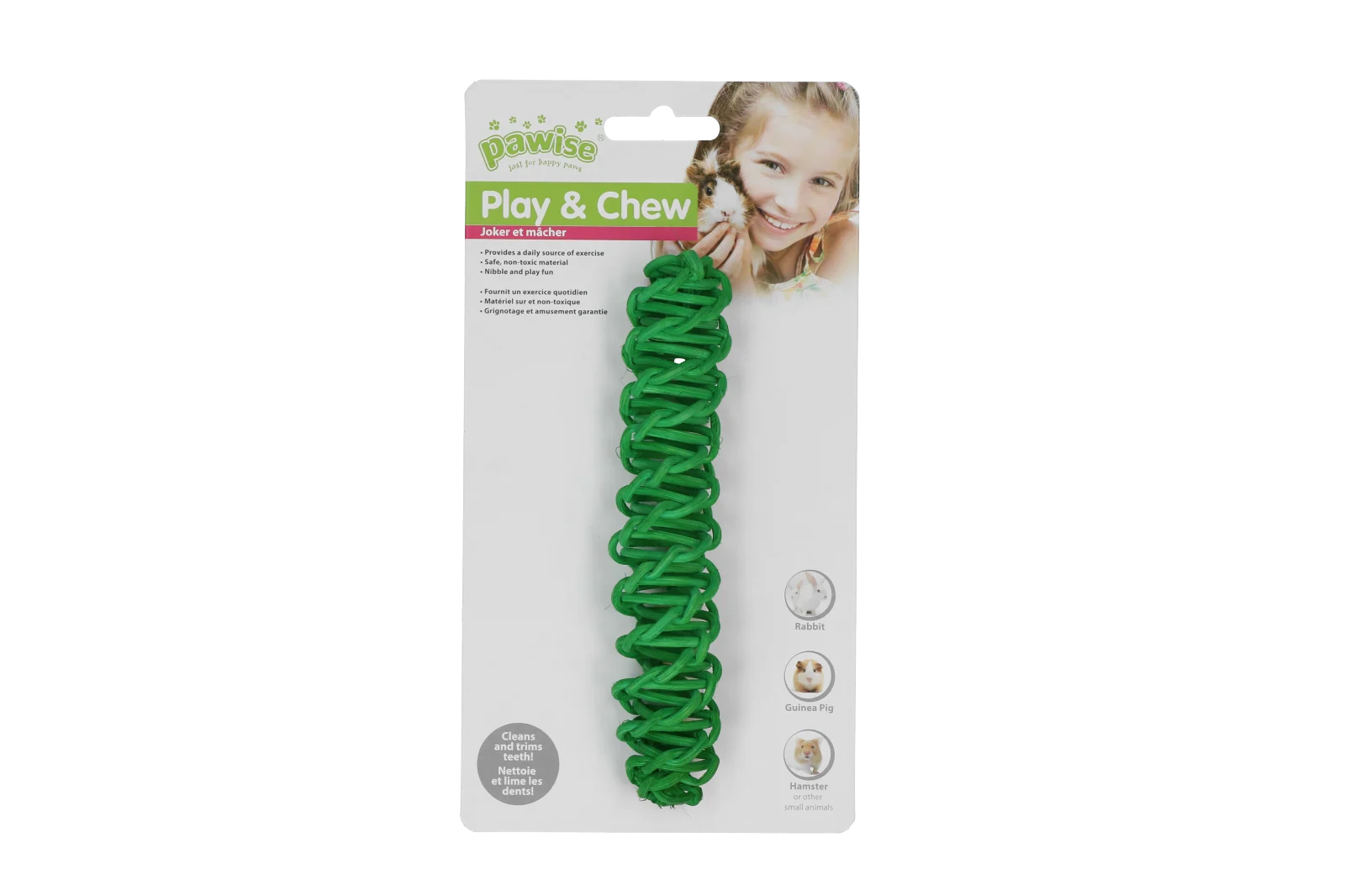 Kolorowy gryzak dla królików i gryzoni – Pawise Play & Chew Stick - obrazek 1