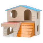 Domek dla gryzoni z 2 piętrami, 15 x 12 cm – Pawise 2 Story Play House - obrazek 2