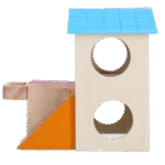 Domek dla gryzoni z 2 piętrami, 15 x 12 cm – Pawise 2 Story Play House - obrazek 3