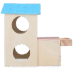 Domek dla gryzoni z 2 piętrami, 15 x 12 cm – Pawise 2 Story Play House - obrazek 4