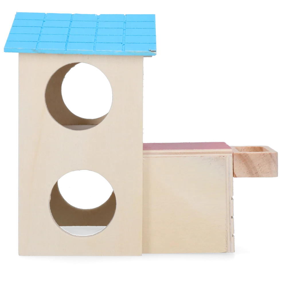 Domek dla gryzoni z 2 piętrami, 15 x 12 cm – Pawise 2 Story Play House - obrazek 4