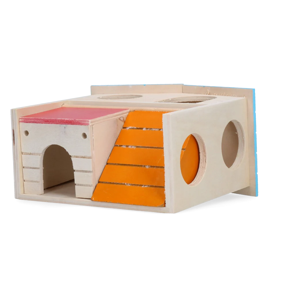 Domek dla gryzoni z 2 piętrami, 15 x 12 cm – Pawise 2 Story Play House - obrazek 5